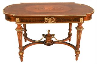 Louis XVI Style Inlaid Center Table