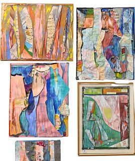 Group of Eight Faith Dorian Wright Paintings
