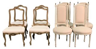 Two Sets of French Chairs
