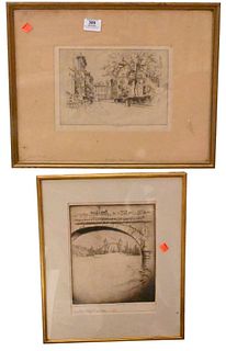 Two Joseph Pennell Etchings