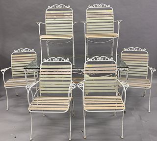 Two Woodard Outdoor Iron Patio Sets
