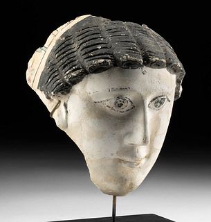 Romano-Egyptian Plaster / Stucco Mask of a Woman