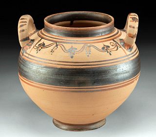 Magna Graecia Daunian Pottery Ornate Lebes Gamikos