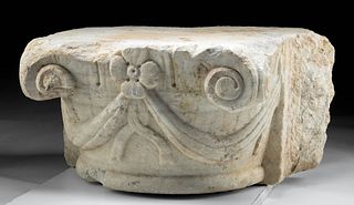 Roman Marble Capital Corinthian Style (Wall Column)