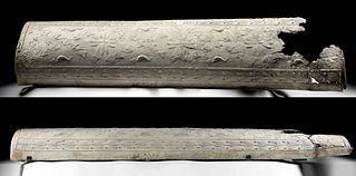 Rare / Large Roman Lead Domed Sarcophagus Lid