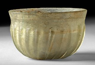 Roman Glass Ribbed Bowl, ex-Museum, ex-Christie's