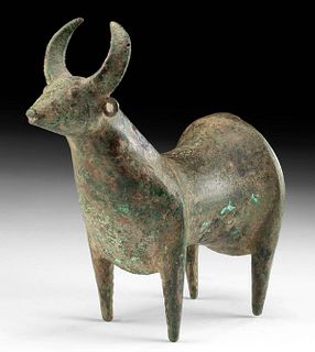 Rare Ancient Amlash Bronze Primordial Bull Idol