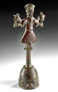 Museum-Exhibited Luristan Bronze Standard