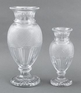Baccarat Diamant Crystal Baluster Vases, 2