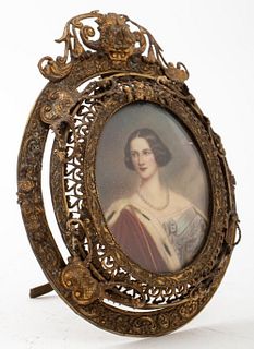 Josef Stieler Miniature Marie of Prussia Portrait