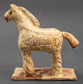 Louis Mendez Ceramic Horse Sculpture