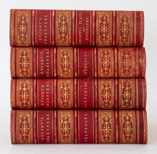 Shakespeare Pictorial Edition by Knight, 4 Volumes