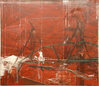 Eben Goff (b. 1977) Butte Derrick Towers Painting