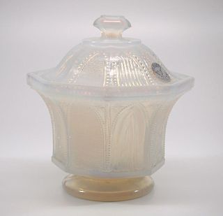 Pressed Gothic Arch covered sugar bowl