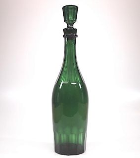 Blown and cut decanter
