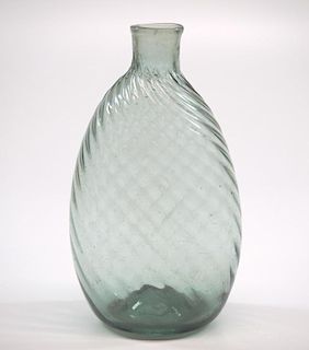 Pattern-molded chestnut flask
