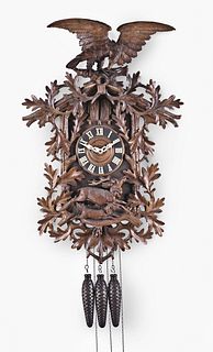 A very large Black Forest musical cuckoo clock