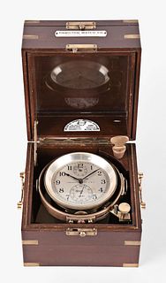 A mid 20th century Hamilton model 21 marine chronometer