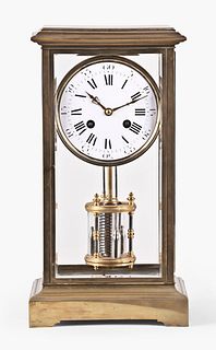 An unusual late 19th century crystal regulator with torsion pendulum by Guilmet