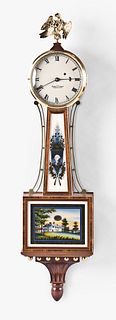 Foster Campos patent timepiece or banjo clock