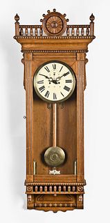 Waterbury Regulator No. 53 hanging clock