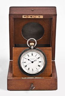 A late 19th century English boxed deck watch by S.Smith & Son