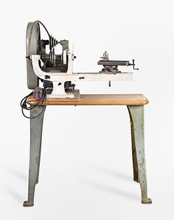 A late 19th century watch case makers lathe