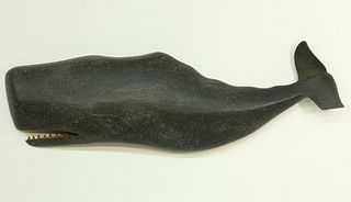 Clark Voorhees Jr. Carved and Painted Sperm Whale