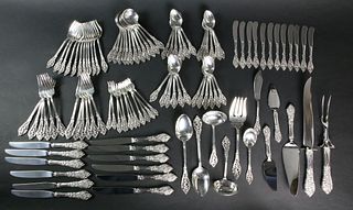 108 Piece Reed and Barton "Florentine Lace" Sterling Silver Flatware Service