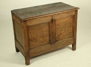 Continental Panelled Lift Top Chest, 18th Century