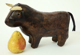 Stuffed Leather Bull, in the Style of Dmitri Omersa