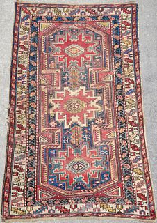 Antique Caucasian Shirvan Star Carpet Oriental Rug
