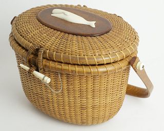 Nantucket Friendship Basket Made by "The Wooden Jug"