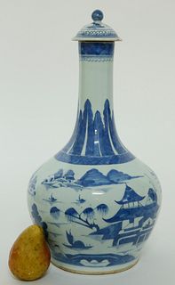 Canton Pear-Shaped Water Bottle, 19th Century