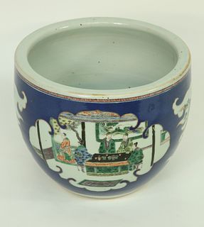 Chinese Export Porcelain Jardiniere, 19th Century