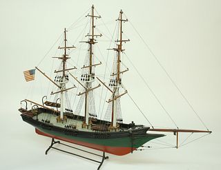 Three-Masted American Ship Model "John P. Jones, Washington DC"