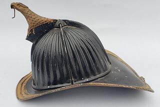 Antique Cairn's High Eagle Fire Helmet New York, 19th Century