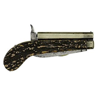 Unwin & Rodgers Percussion Knife Pistol