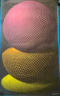 M.C. Escher~ Silkscreen~ Blacklight Poster