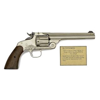 **Smith & Wesson New Model No. 3 .22 Caliber Single Action Revolver, Presented From Ad Toepperwein to Bud Coffey