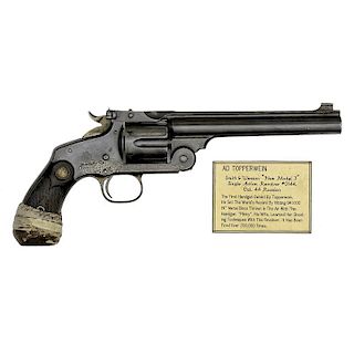 **Smith & Wesson New Model No. 3 Single Action Revolver, Presented From Ad Toepperwein to Bud Coffey