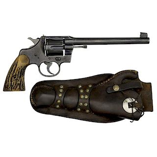 **Elizabeth "Plinky" Topperwein's Colt Officer's Model .38 Revolver And Abercrombie & Fitch Holster