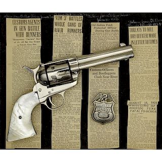 **Law Enforcement Legend Tom Threepersons' Archive, Including His Colt Single Action Army Revolver, El Paso Deputy Sheriff Badge, Personal Scrapbook a