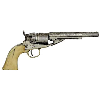 Colt Pocket Navy Conversion Revolver, Engraved "Deadwood Dick"