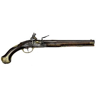 Early Continental Flintlock Pistol