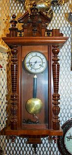 A German Regulator Clock Height 38 inches.