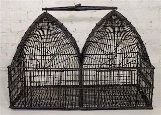 * A Metal Bird Cage Height 17 1/2 inches.