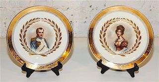 Two Royal Copenhagen Commemorative Porcelain Plates Diameter 10 5/8 inches.