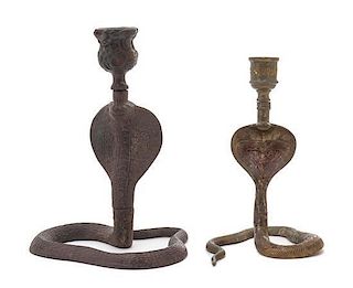 * Two Candlesticks Height of tallest 7 1/8 inches.