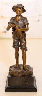 * A Hebald Bronze Figure. Height 7 1/2 inches.